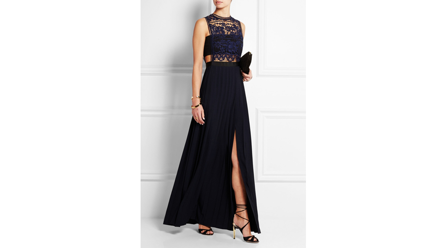 Self-Portrait Guipure Lace and Georgette Gown, $660