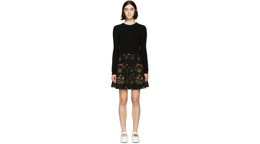 Valentino Knit Floral Sweater Dress, $3,490