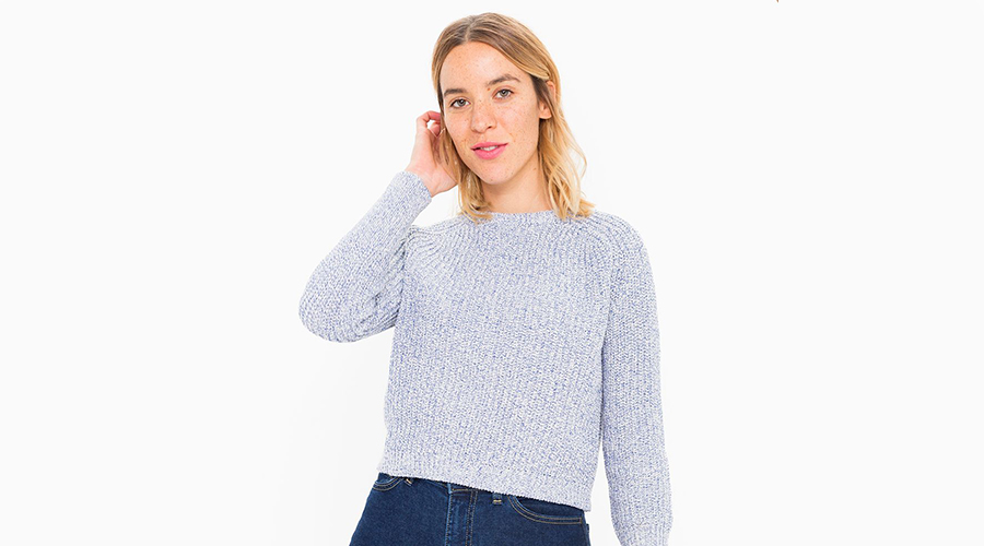 American Apparel Cropped Fisherman Pullover