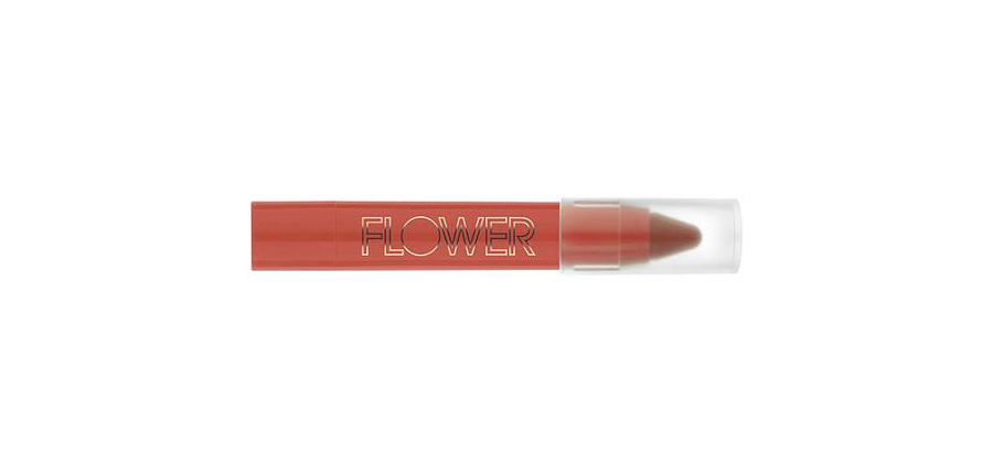 Flower Lip Suede Velvet Lip Chubby Floral Coral