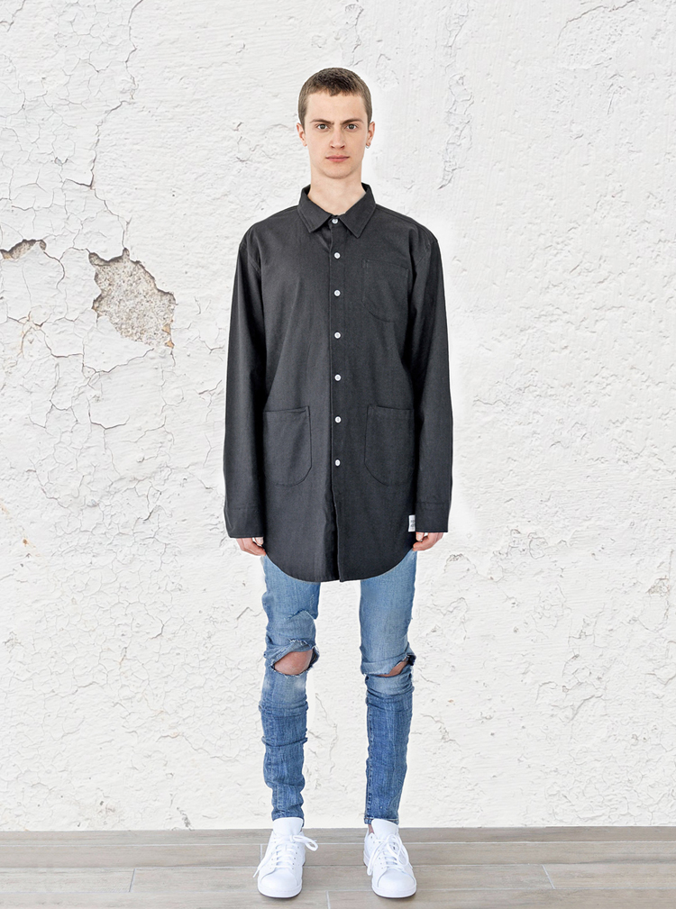 elongated-button-down-canvas-shirt-black-profound-aesthetic-spring-lookbook1